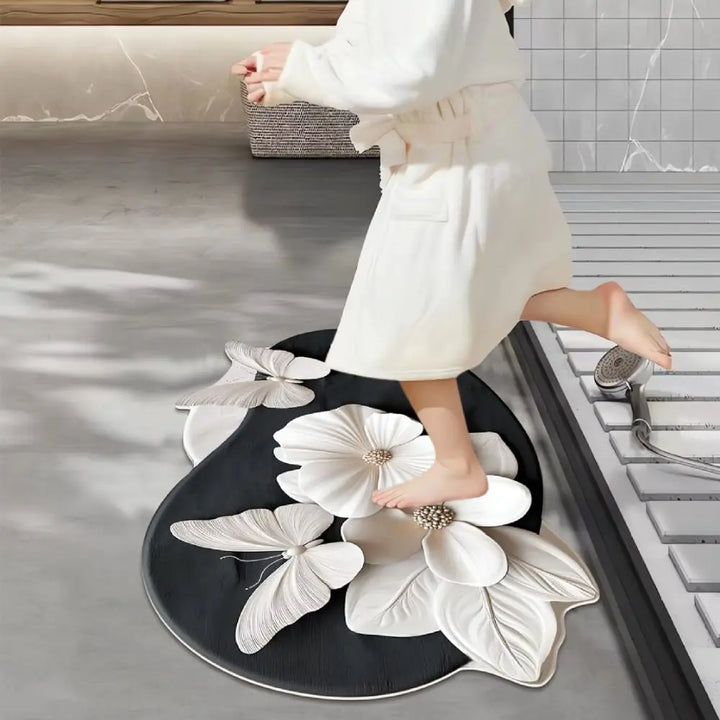 Thickened 3D Butterfly Bathroom Mat