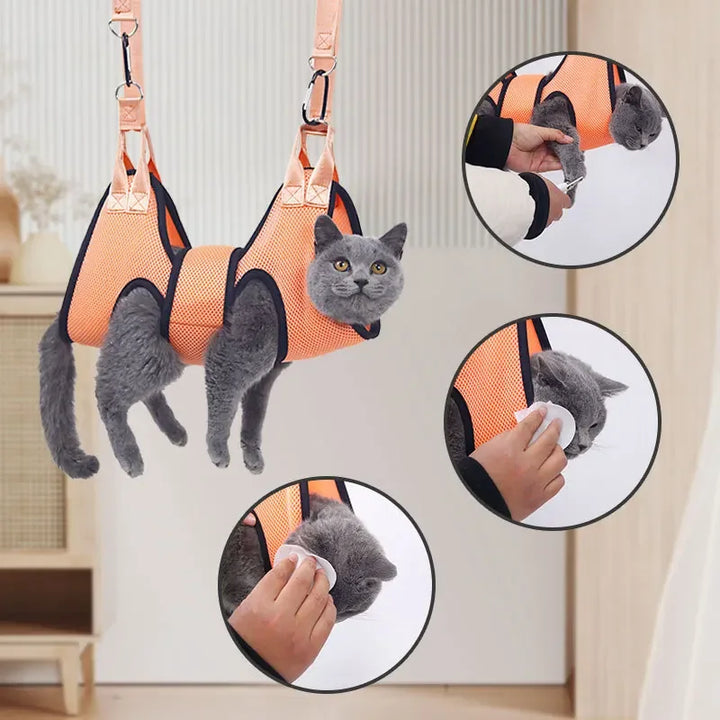 Cat Grooming Nail Cutting Anti Scratch Bite Fixed Bag