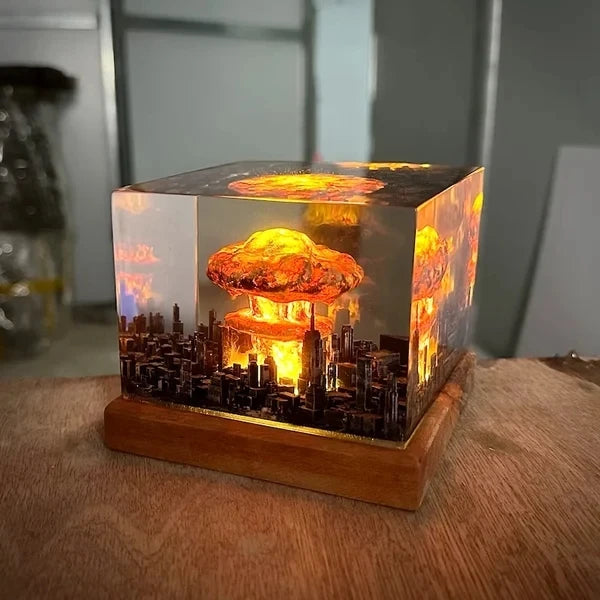 Nuclear Explosion Bomb Mushroom Cloud Lamp
