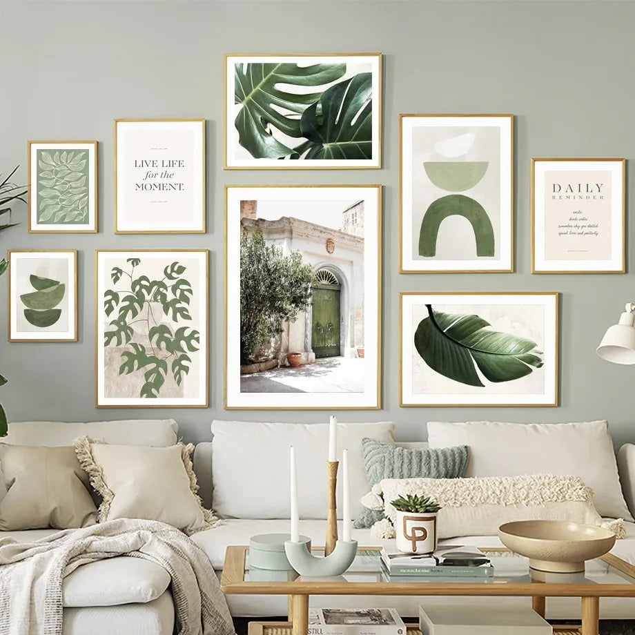 1Pcs Wall Art Canvas Painting Green Home Decor