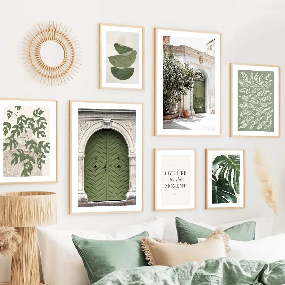 1Pcs Wall Art Canvas Painting Green Home Decor