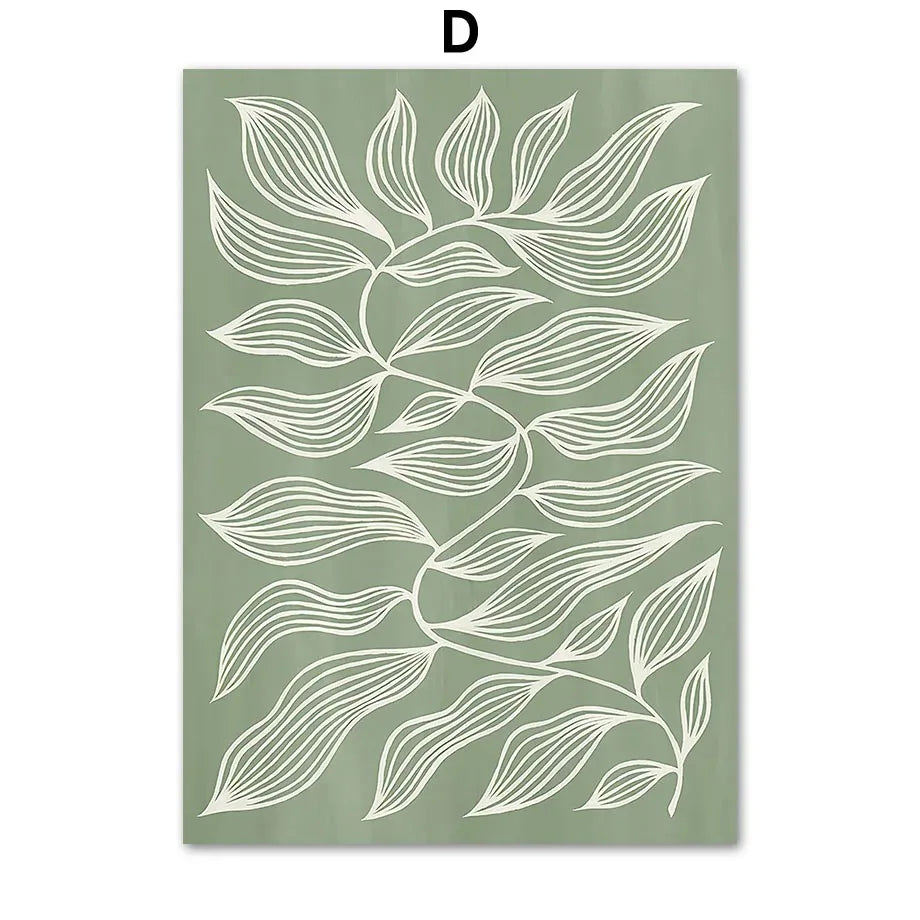 1Pcs Wall Art Canvas Painting Green Home Decor