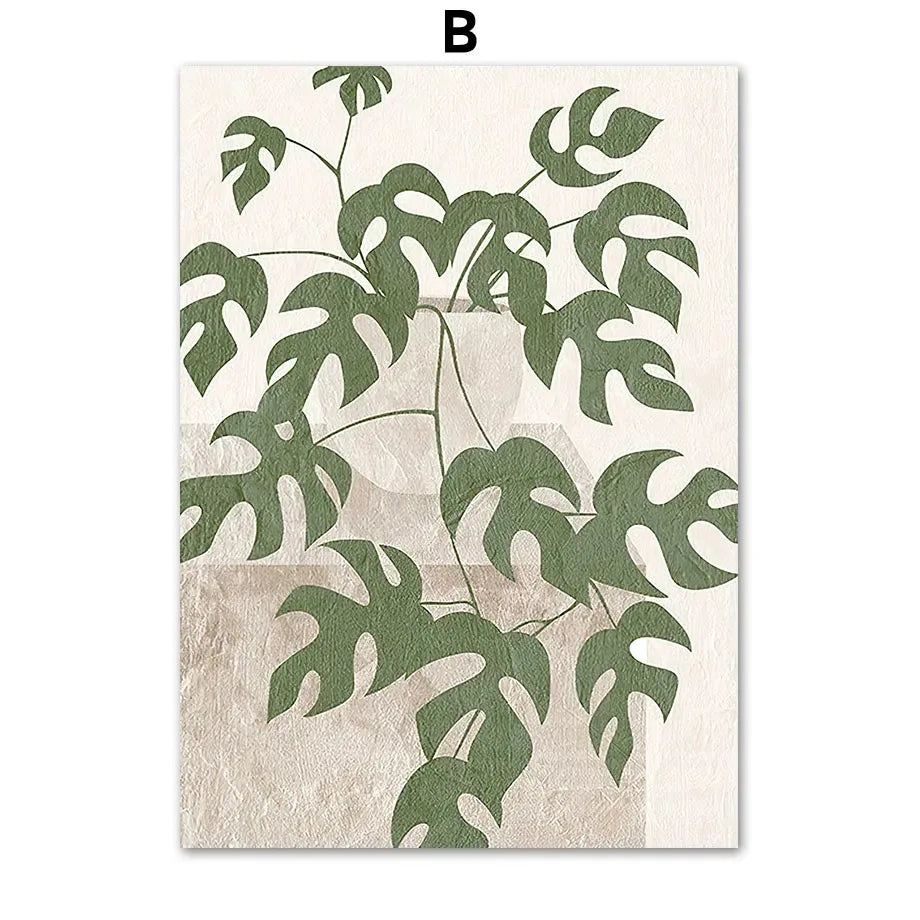 1Pcs Wall Art Canvas Painting Green Home Decor