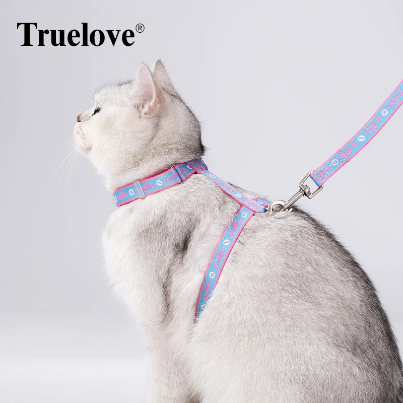Truelove Pet Cat H-Shape Harness+Leash Set