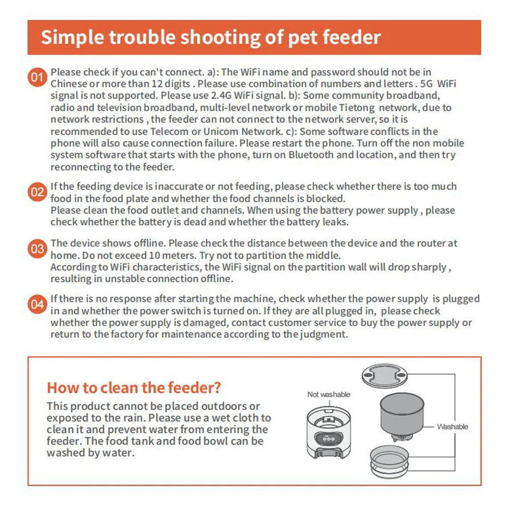 Smart APP Pet Feeder Cat And Dog Food Automatic Dispenser