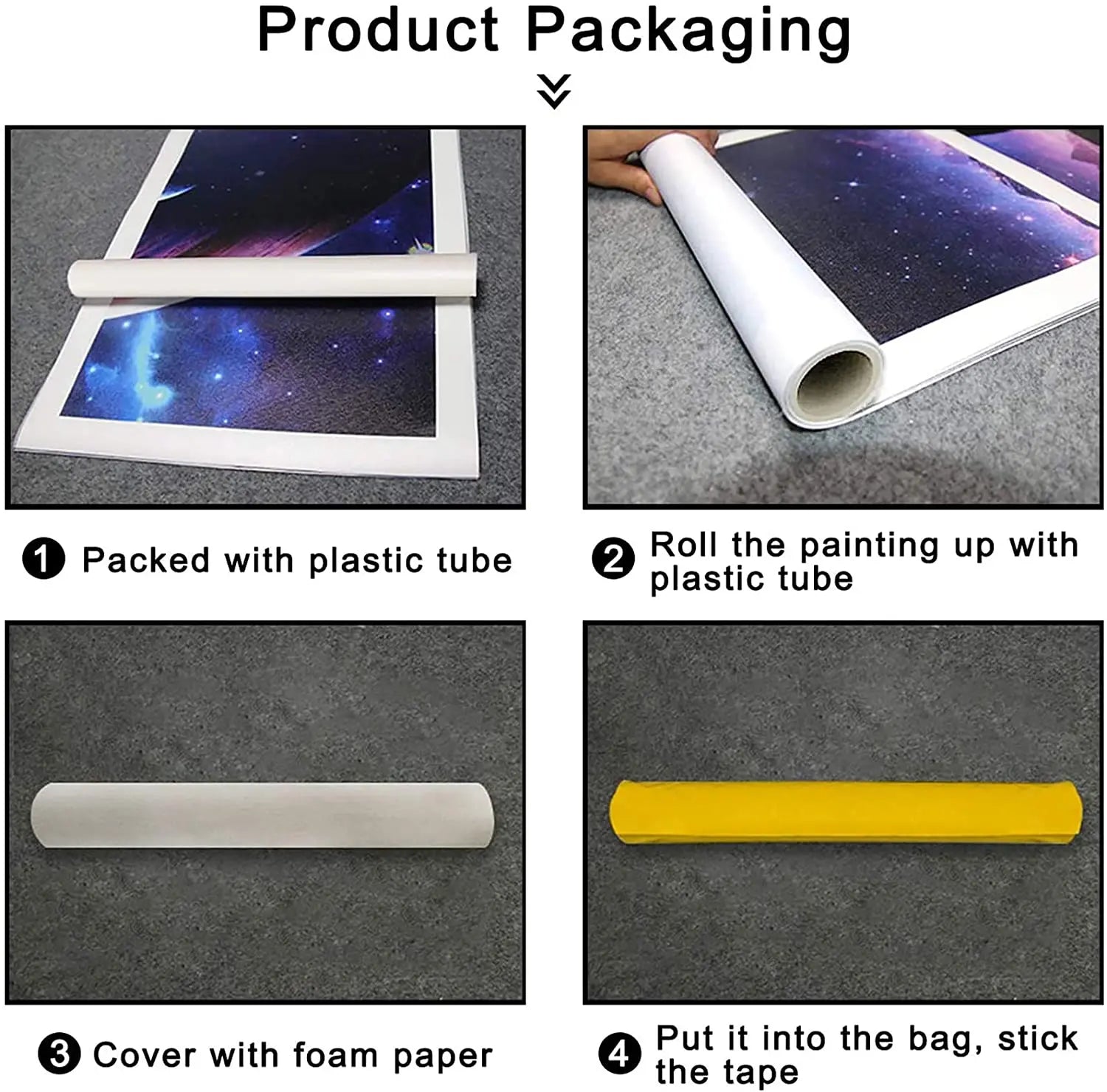 No Framed Canvas 5Pcs MUSTANG GT500