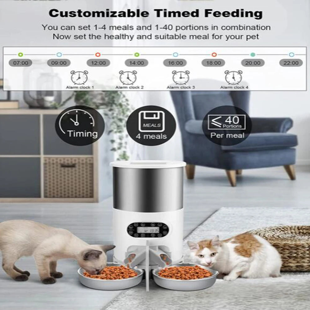 Smart APP Pet Feeder Cat And Dog Food Automatic Dispenser
