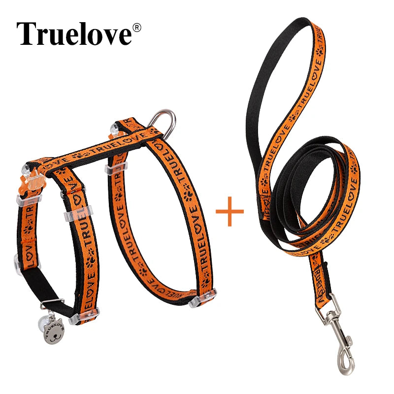 Truelove Pet Cat H-Shape Harness+Leash Set
