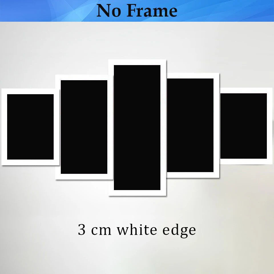 No Framed Canvas 5Pcs MUSTANG GT500