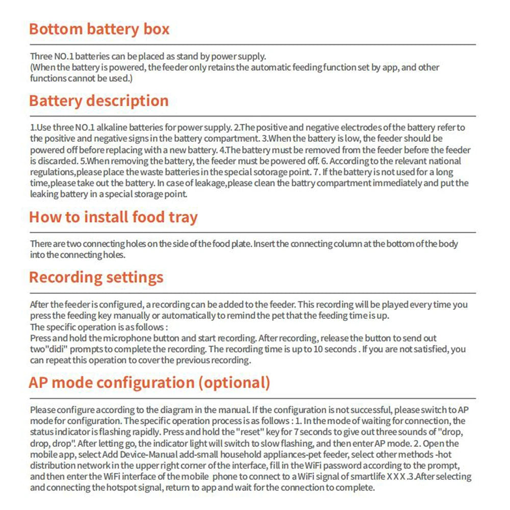 Smart APP Pet Feeder Cat And Dog Food Automatic Dispenser