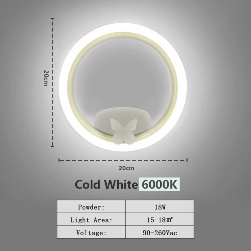 Nordic Modern led Wall Lamps Golden Bird