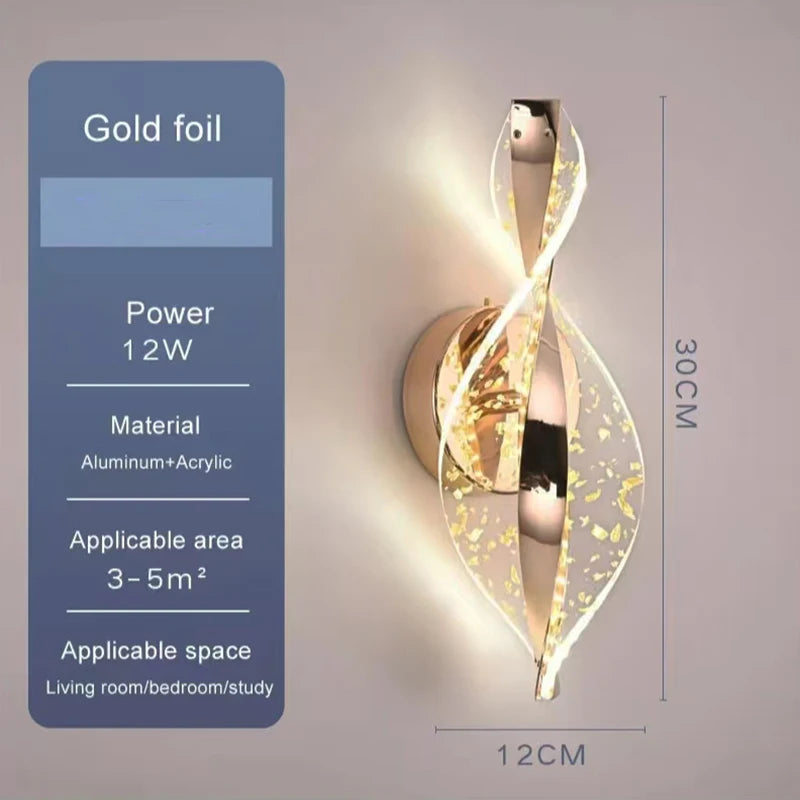 Nordic acrylic LED wall lamp indoor lighting home