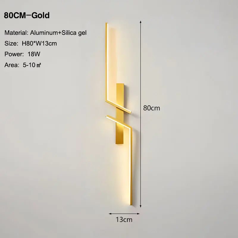 Long Strip LED Wall Lamps for Bedroom