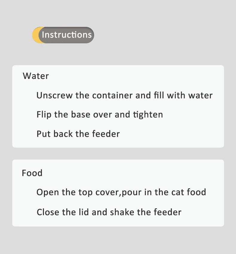 2L/3.5L Cat Automatic Feeder Water Dispenser