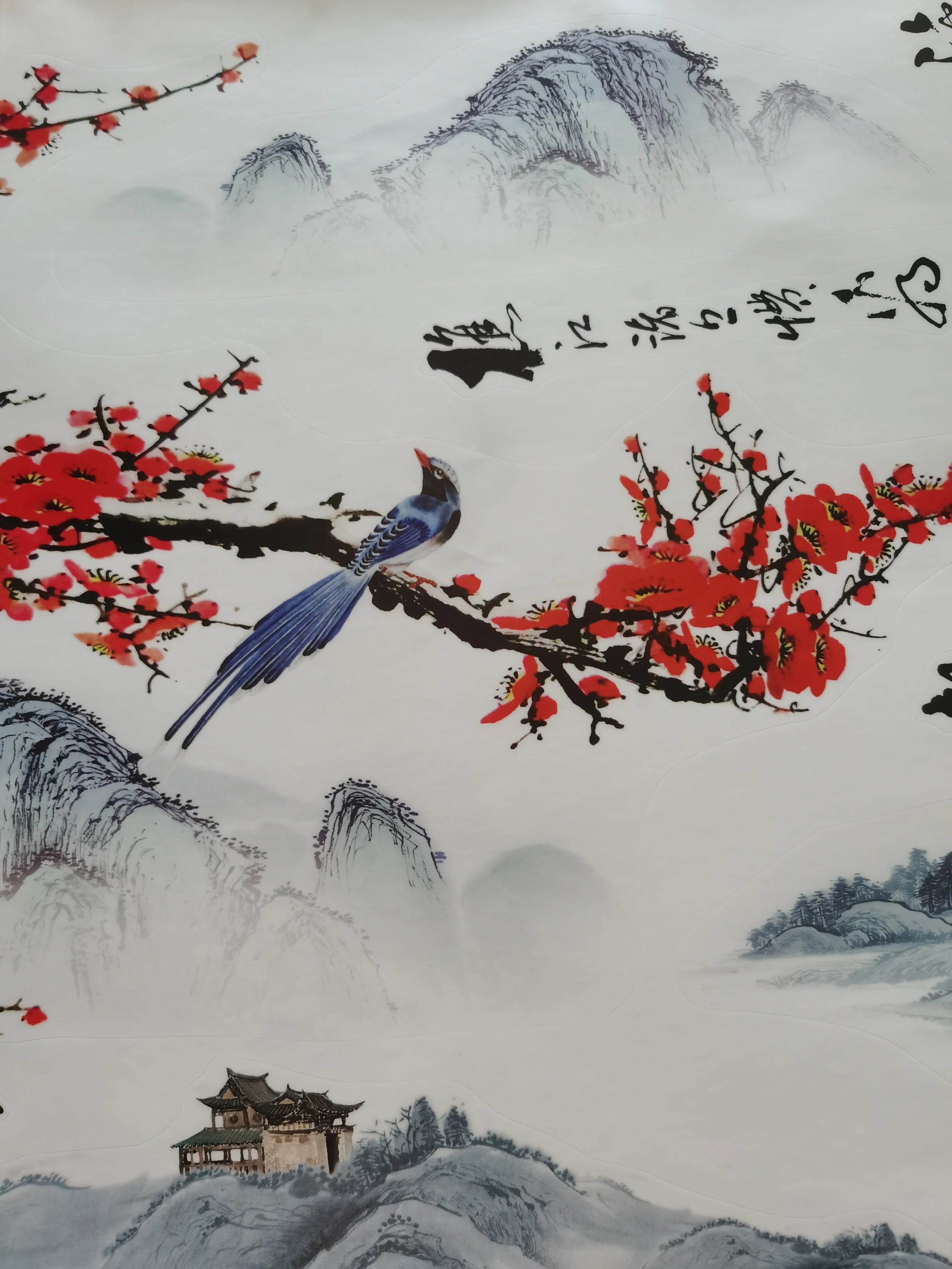 Chinese Style Wall Decor Flower Home Decor`