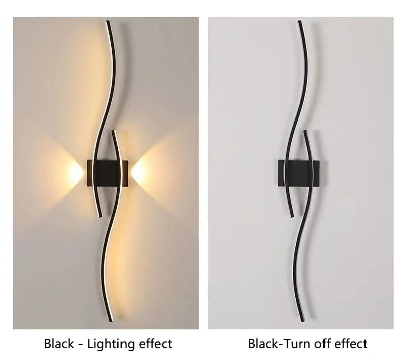 Long Strip LED Wall Lamps for Bedroom