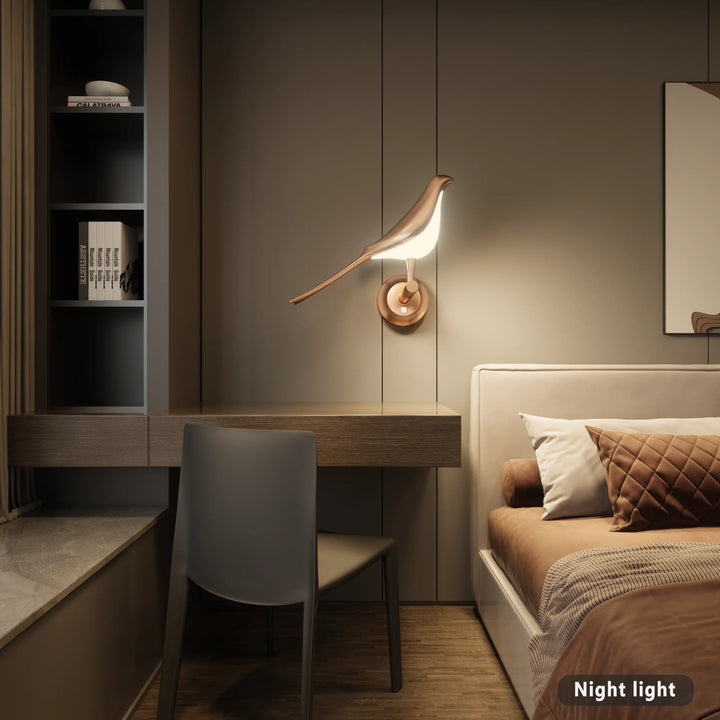 Nordic Modern led Wall Lamps Golden Bird