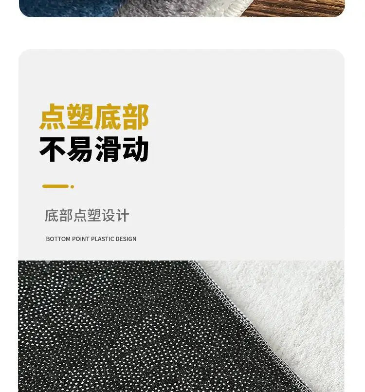 Flower Rug Super Soft Flocking Plush Floor Rug