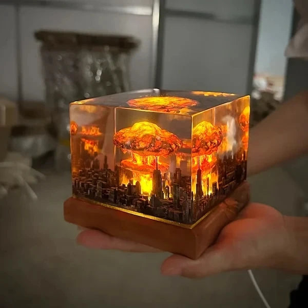 Nuclear Explosion Bomb Mushroom Cloud Lamp