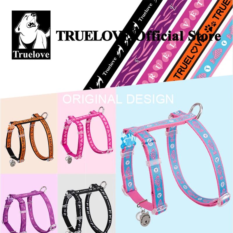 Truelove Pet Cat H-Shape Harness+Leash Set