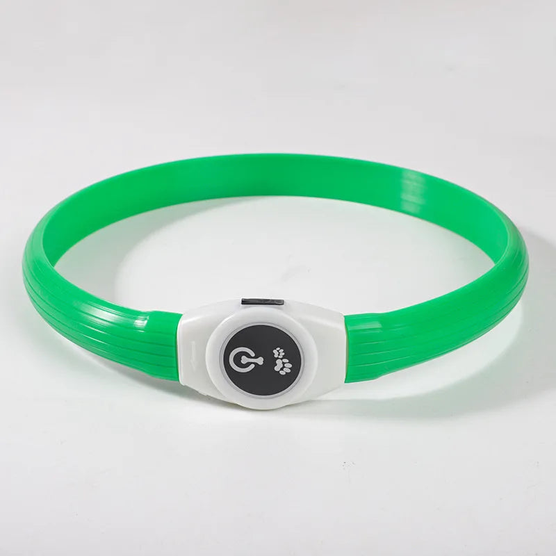 New Led Luminous Dog Collar PVC Waterproof