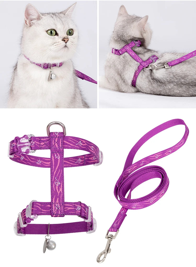 Truelove Pet Cat H-Shape Harness+Leash Set