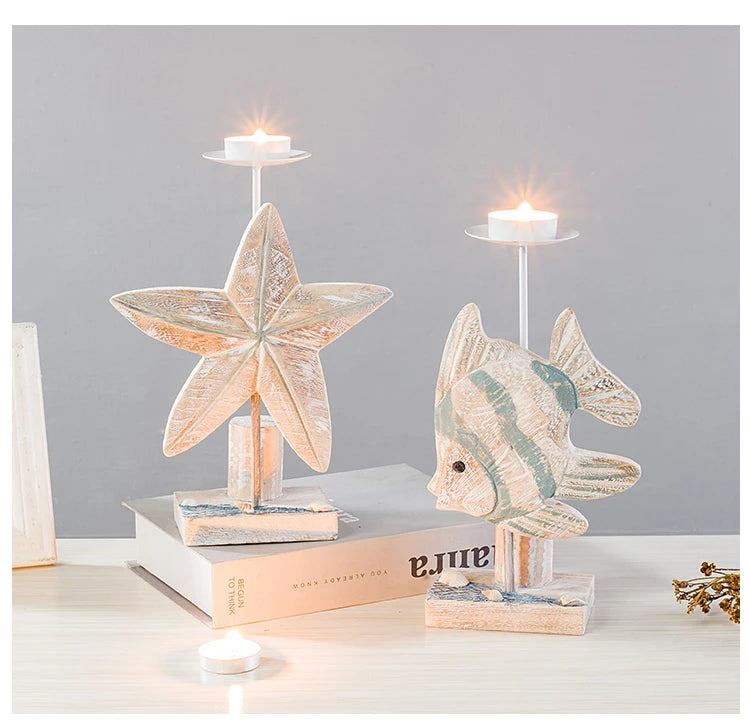 Mediterranean Style Fish-shaped Candlestick