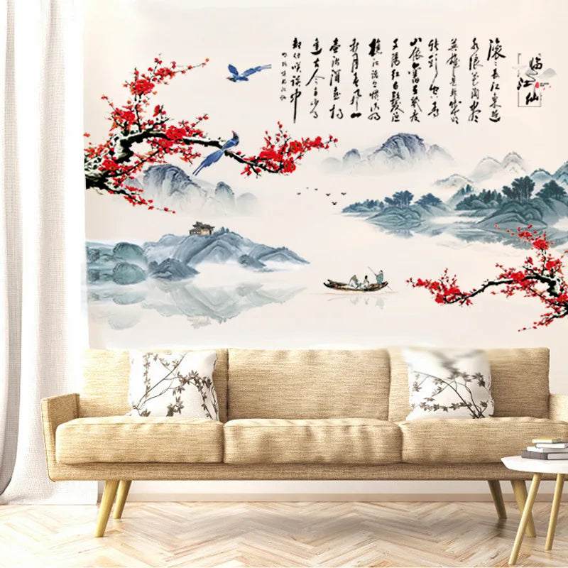 Chinese Style Wall Decor Flower Home Decor`