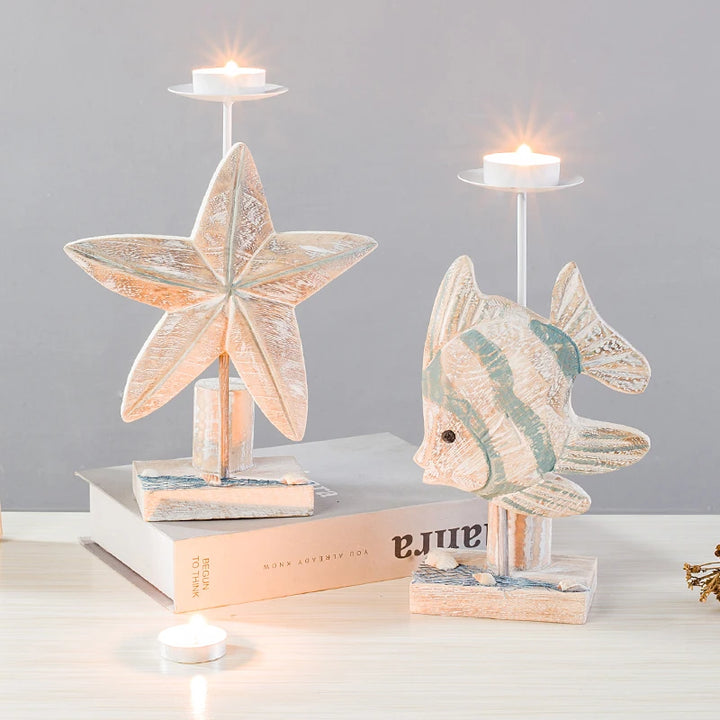 Mediterranean Style Fish-shaped Candlestick