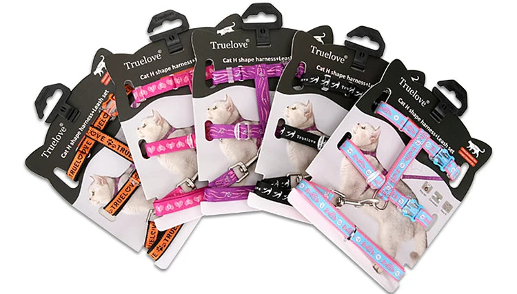 Truelove Pet Cat H-Shape Harness+Leash Set