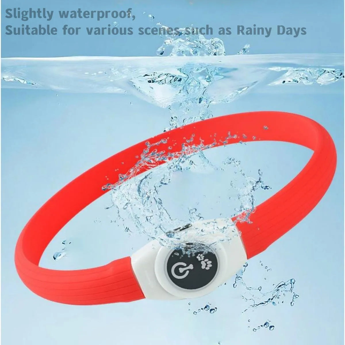 New Led Luminous Dog Collar PVC Waterproof