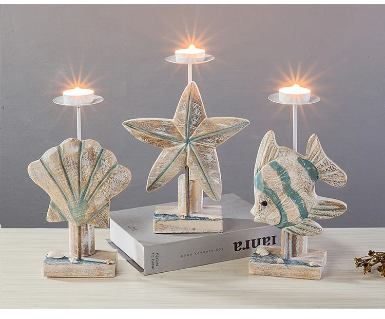 Mediterranean Style Fish-shaped Candlestick