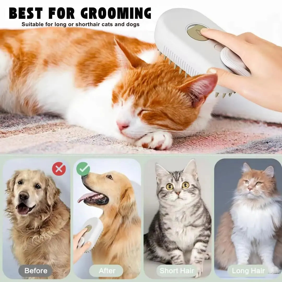 3-in-1 Dog Hair Brush Cat Hair Brush