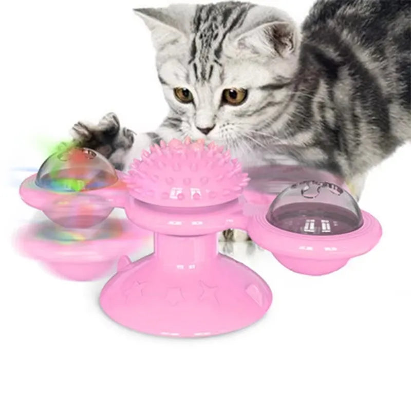 Windmill Cat Toy Interactive Pet Toys