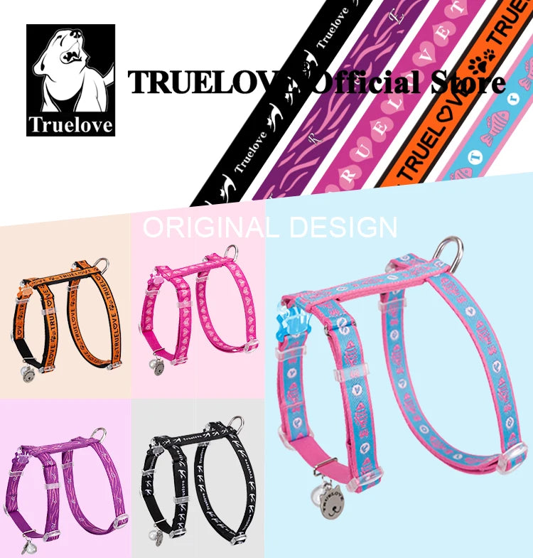 Truelove Pet Cat H-Shape Harness+Leash Set
