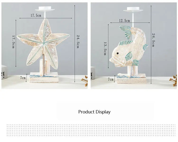 Mediterranean Style Fish-shaped Candlestick