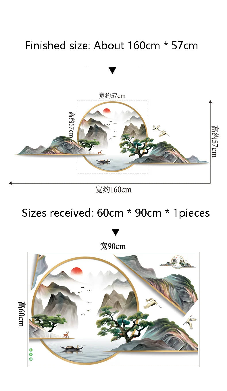 Chinese Style Wall Decor Flower Home Decor`