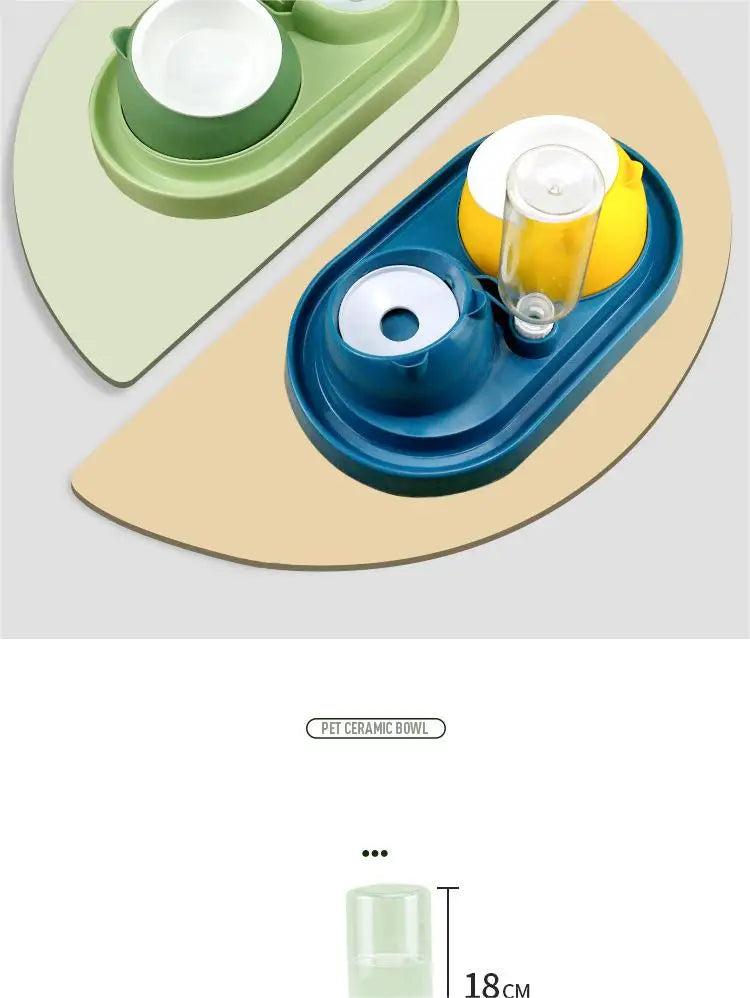 OUZEY-Stainless Steel Food Bowl for Cat