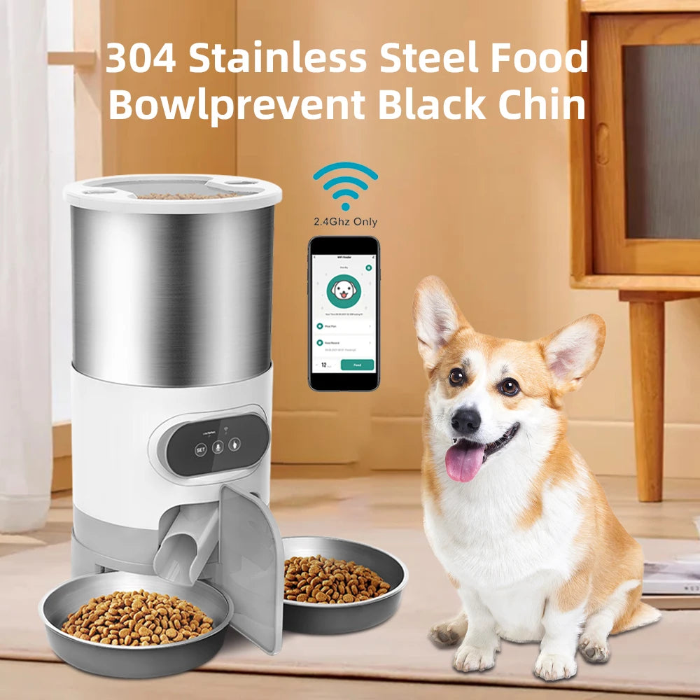Smart APP Pet Feeder Cat And Dog Food Automatic Dispenser