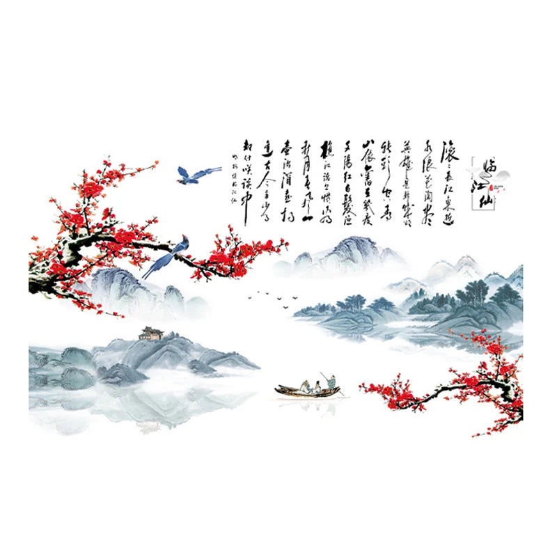 Chinese Style Wall Decor Flower Home Decor`