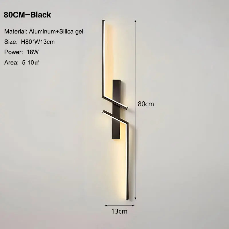 Long Strip LED Wall Lamps for Bedroom