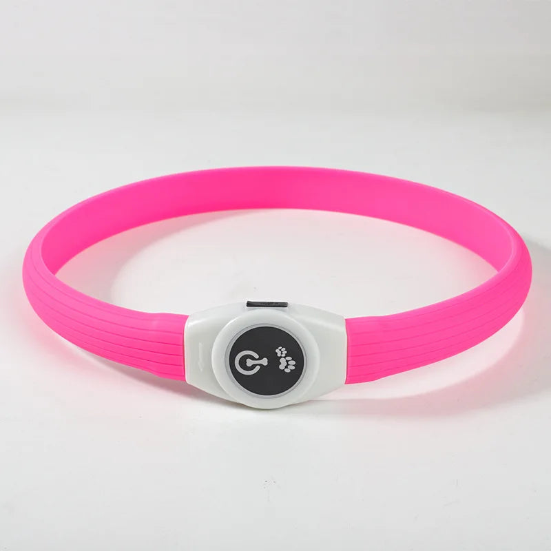 New Led Luminous Dog Collar PVC Waterproof