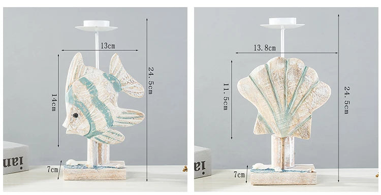 Mediterranean Style Fish-shaped Candlestick