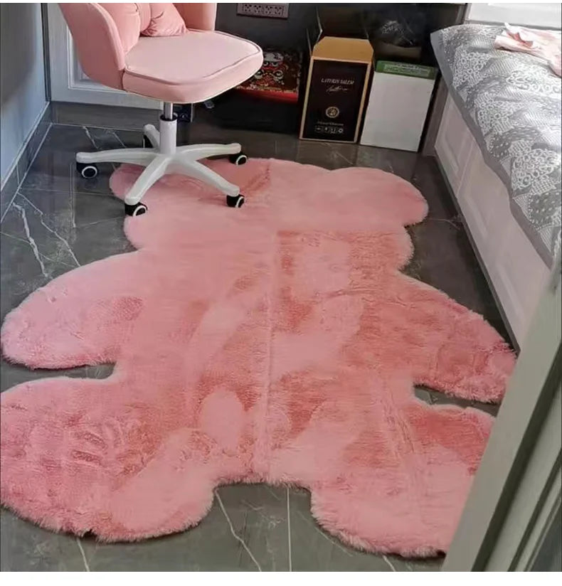 Cute Children Room's Rugs Rabbit  Bear