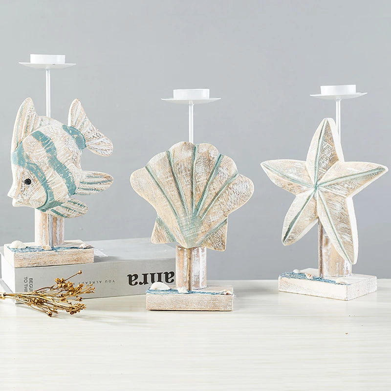 Mediterranean Style Fish-shaped Candlestick