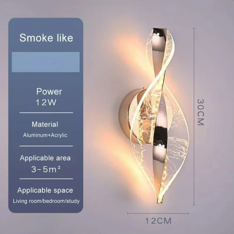 Nordic acrylic LED wall lamp indoor lighting home