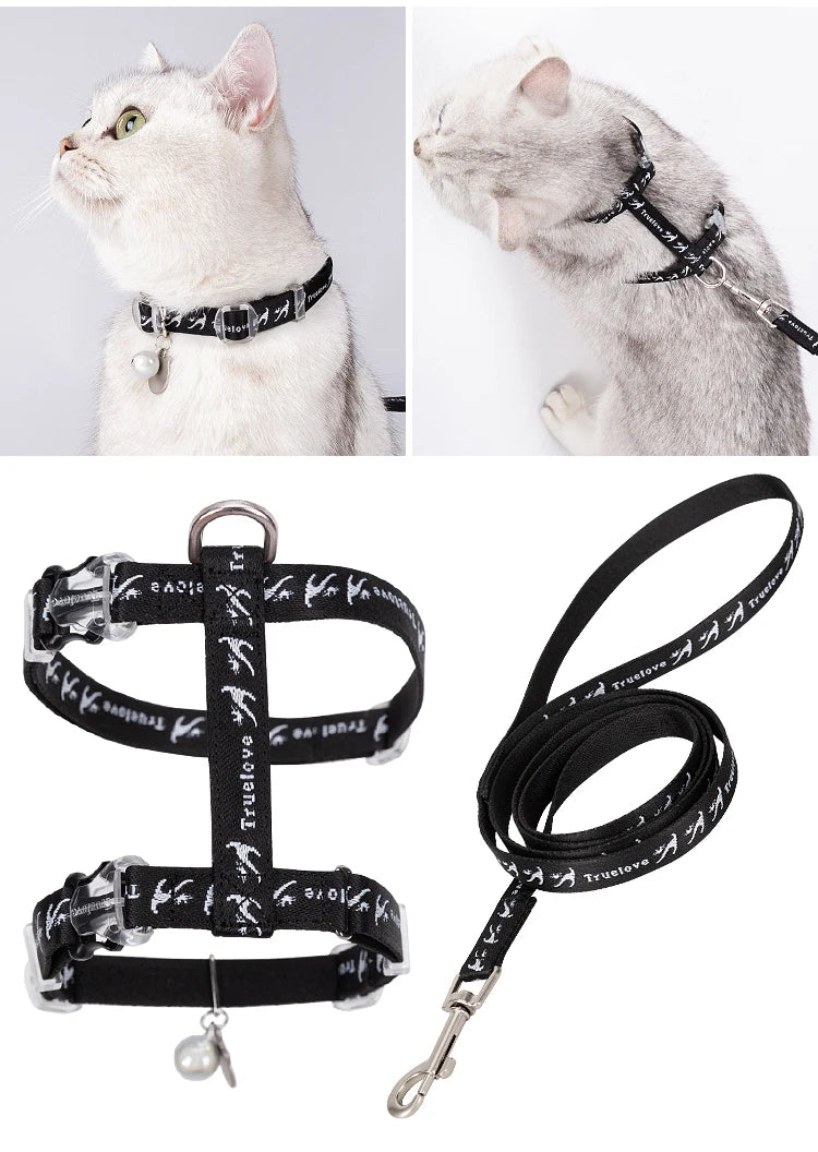 Truelove Pet Cat H-Shape Harness+Leash Set