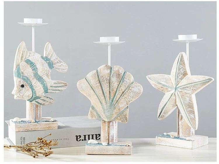 Mediterranean Style Fish-shaped Candlestick