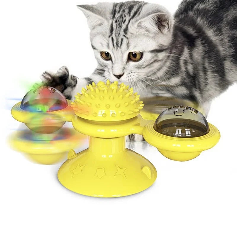 Windmill Cat Toy Interactive Pet Toys