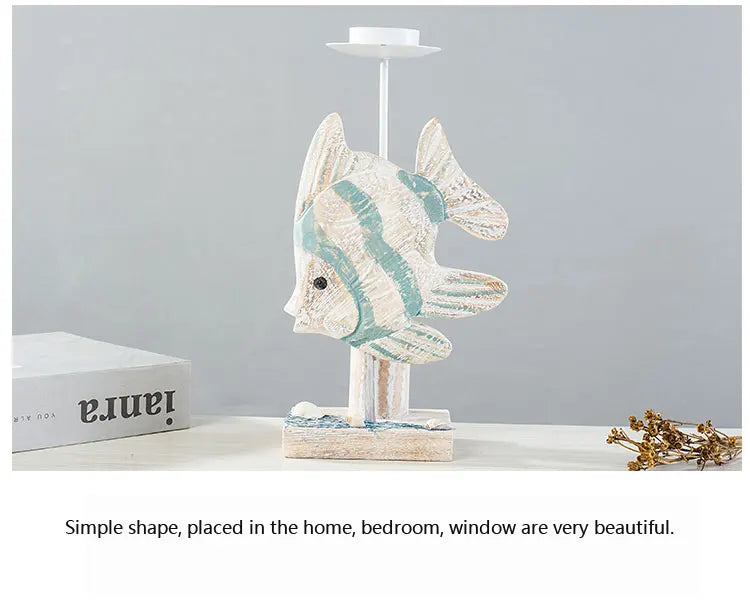 Mediterranean Style Fish-shaped Candlestick